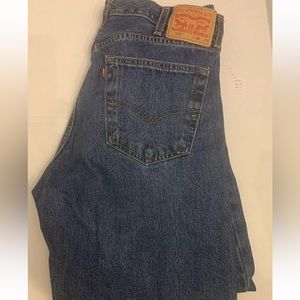 Levi's 505 Men's Jeans Regular Fit Blue Denim 38W 29L Medium Wash